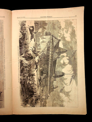 Harper's Weekly (Original 1800s Magazine) - August 13th, 1870 - Reconstruction Era