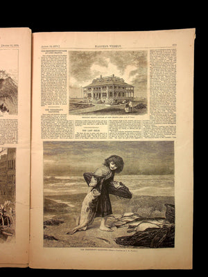 Harper's Weekly (Original 1800s Magazine) - August 13th, 1870 - Reconstruction Era