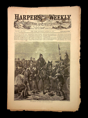 Harper's Weekly (Original 1800s Magazine) - August 27th, 1870 - Reconstruction Era