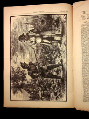 Harper's Weekly (Original 1800s Magazine) - August 27th, 1870 - Reconstruction Era