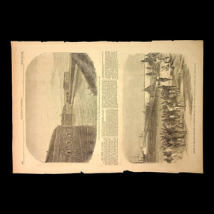 Battle of Big Bethel, Print from Harper's Weekly - June 29th, 1861 - U.S. Civil War