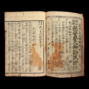 Illustrated Teaching of Shinran Shōnin (Two Books, Vols 1 & 2) - Mid-1800s - Edo to Meiji Japan