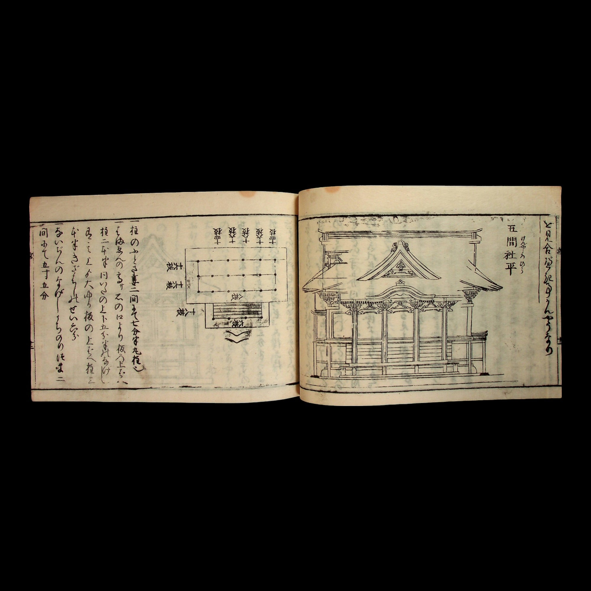 Architectural Templates for Shrines - 1867 - Edo Japan