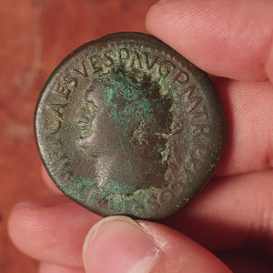 Rome, Emperor Titus, AE Sestertius (Large Bronze), Annona (Deity of Grain) - 80 to 81 CE - Roman Empire