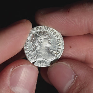 Rome, Emperor Trajan, Denarius, Victory Reverse - 103 to 111 CE - Roman Empire