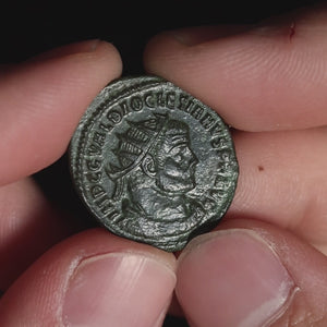 Rome, Emperor Diocletian, Antoninianus, Emperor Standing on Reverse - 291 to 292 CE - Roman Empire