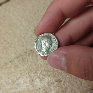 Denarius, Emperor Hadrian, Roma Reverse - 130 CE - Roman Empire - Auction 9/6/23