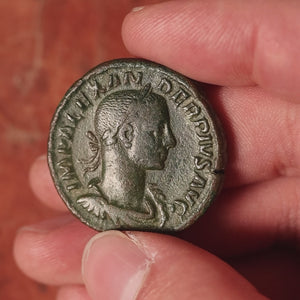 Rome, Emperor Severus Alexander, Large Bronze As, Spes (Goddess of Hope) - 231 to 235 CE - Roman Empire