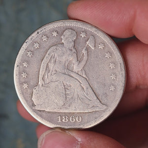 United States, Silver Seated Liberty Dollar - 1860 - United States of America